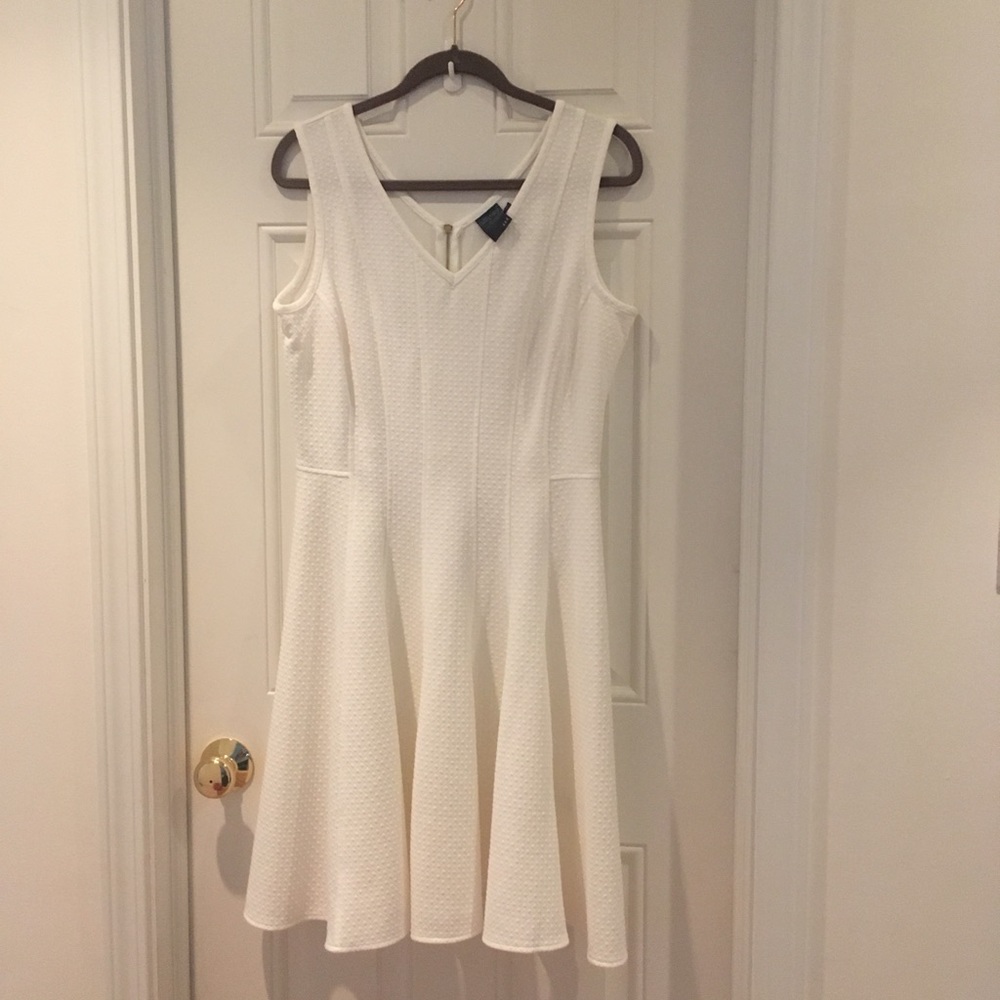 Gabby Skye Sleeveless V-Neck Fit-and-Flare Dress